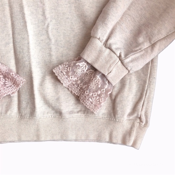 lace trim sweater - Picture 3 of 6